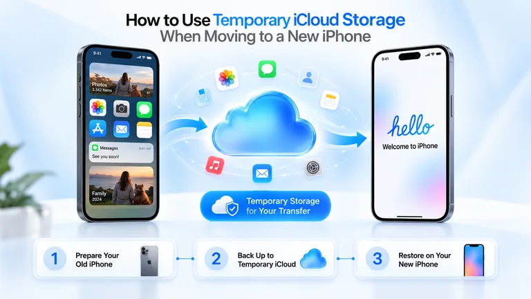 How to Use Temporary iCloud Storage When Moving to a New iPhone