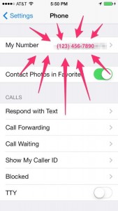 2. how to find your phone number on iPhone