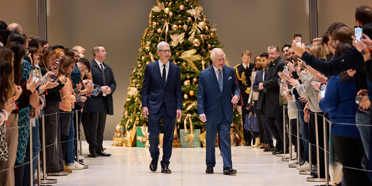 King Charles Tours Apple’s UK Headquarters